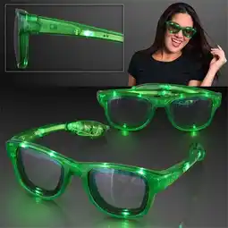 Walmart Blinkee 85074 Green LED Nerd Glasses offer