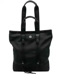 Walmart Moncler Men's Black Structured Bag With Dual Handles Black offer
