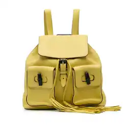 Walmart Pre-Owned Authenticated Gucci Backpack Calf Yellow Women (Good) offer