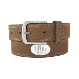 Walmart ZeppelinProducts UOK-BOLPSCRZ-LBR-46 Oklahoma Concho Crazyhorse Leather Belt- 46 Waist offer