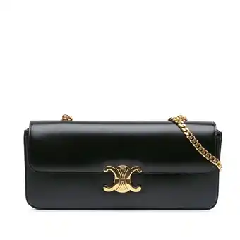 Walmart Pre-Owned Authenticated Celine Shoulder Bag Calf Black Women (Good) offer