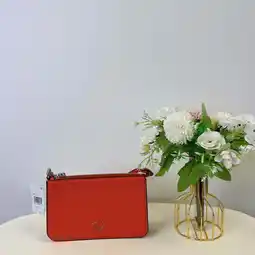 Walmart Coach CJ797 Pouch Bag With Signature Canvas IN ORANGE offer