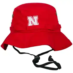 Walmart Men's Top of the World Red Nebraska Huskers Angler Washed Bucket Hat offer