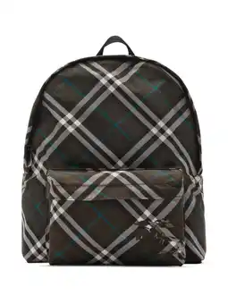 Walmart Burberry Men's Plaid Patterned Backpack Black offer