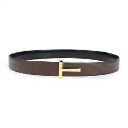 Walmart Tom Ford Women's Green Calf Leather Belt Green offer