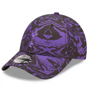 Walmart Men's New Era Black/Purple Tottenham Hotspur Allover Print 9FORTY Adjustable Hat offer
