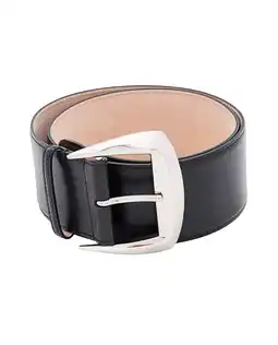 Walmart Alexander Mcqueen Women's Leather Belt With Buckle Black offer