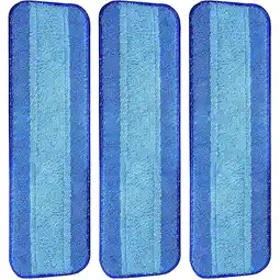 Walmart Jinyi 3 Pack Mop Pads Microfiber Replacement Hard Floor Washable Cleaning Flat For Bona offer