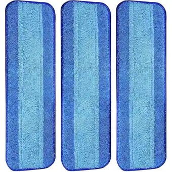Walmart Jinyi 3 Pack Mop Pads Microfiber Replacement Hard Floor Washable Cleaning Flat For Bona offer