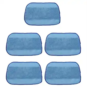 Walmart 5pcs Replacement Microfiber Mopping Cloths Washable Mop Pads Fit for IROBOT 308t/320/4200/5200C offer