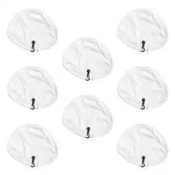 Walmart GOOHOCHY 8 Pcs Steam Mop Cover Microfiber Cleaning Pads Water Adsorption Mop Pads White offer
