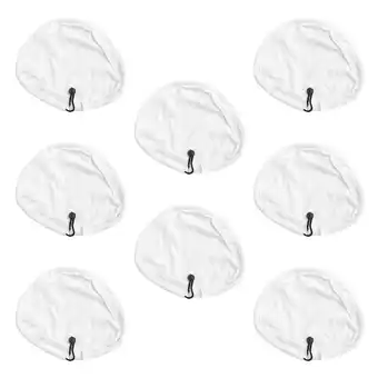 Walmart GOOHOCHY 8 Pcs Steam Mop Cover Microfiber Cleaning Pads Water Adsorption Mop Pads White offer