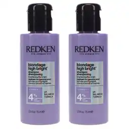 Walmart Redken Blondage High Bright Shampoo 2.5 oz 2 Pack offer