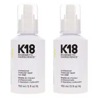Walmart K18 Professional Molecular Repair Mist 5 oz 2 Pack offer