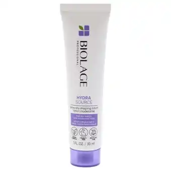 Walmart Matrix Biolage Hydrasource Blow Dry Shaping Lotion, 1 oz Lotion offer