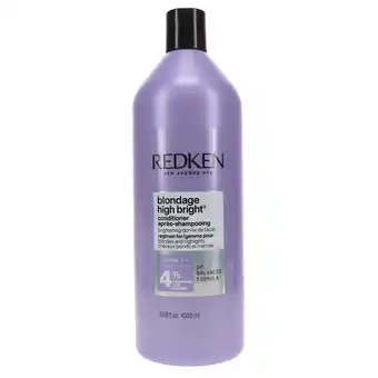 Walmart Redken Blondage High Bright Conditioner 33.8 oz offer