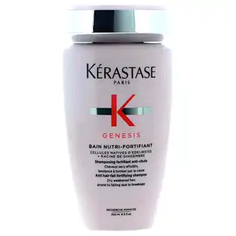 Walmart Kerastase Genesis Bain Nutri-Fortifiant | Anti Hair-Fall Shampoo (normal to dry hair), 250 ml offer