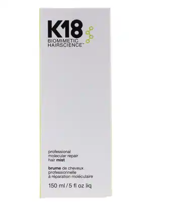 Walmart K18 Professional Molecular Repair Hair Mist, 5 oz offer