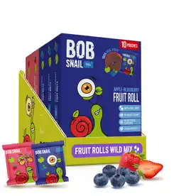 Walmart Bob Snail Healthy Snacks Gluten-Free Fruit Roll Ups, 50 ct Family Pack offer