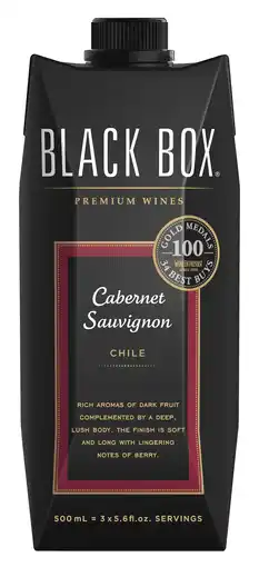 Walmart Black Box Cabernet Sauvignon Red Wine, 500ml Carton offer