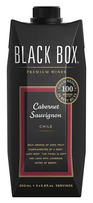 Walmart Black Box Cabernet Sauvignon Red Wine, 500ml Carton offer