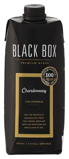 Walmart Black Box Chardonnay White Wine, 500ml Carton offer
