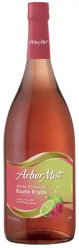 Walmart Arbor Mist Exotic Fruit White Zinfandel Fruit Wine, 1.5L Bottle offer