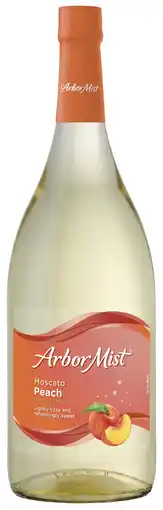 Walmart Arbor Mist Peach Moscato Sweet Fruit Wine, 1.5L Bottle offer