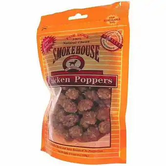 Walmart SmokeHouse Poppers Chicken Dog Treats, 4 Oz offer