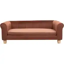 Walmart Critter Sitters 42-in. Elegant Brown Faux-Velvet Rectangle Dog Pet Bed offer