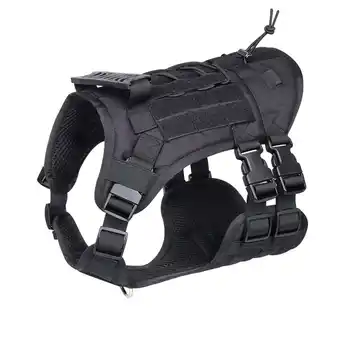 Walmart COCICA Dog Harness,Adjustable No-Pull Service Vest for Large Dogs,Size L,Black offer