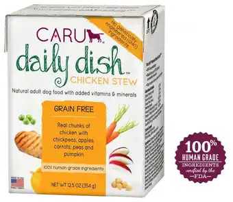 Walmart Caru Daily Dish Chicken Stew Wet Dog Food - 12.5 oz offer