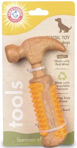 Walmart Arm & Hammer Tools 7 Wood Mix Hammer Durable Dental Chew Dog Toy offer
