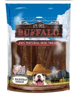Walmart Pure Buffalo 6 Backstrap Tendon Dog Treat 20/Pkg offer