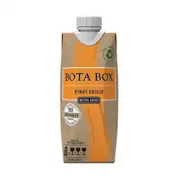 Walmart Bota Mini Pinot Grigio White Wine, 500ml (3 glasses), 12% ABV offer