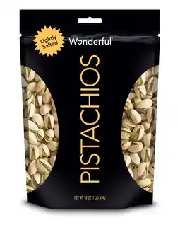 Walmart Wonderful Pistachios, In-Shell Roasted & Lightly Salted Nuts, 16 Ounce Bag offer