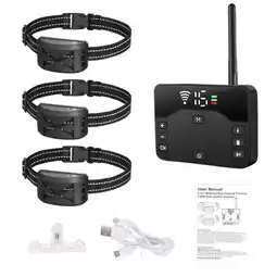 Walmart Wireless Electric Dog Fence Pet Containment System Shock Collars For 1/2/3 Dogs offer