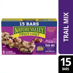 Walmart Nature Valley Chewy Fruit and Nut Granola Bars, Trail Mix, 15 Bars, 18 oz offer