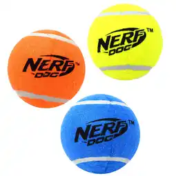 Walmart Nerf Dog 2.5-inch Squeak Tennis Ball Dog Toy, 3-Pack offer