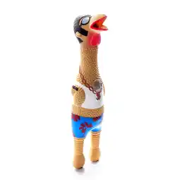 Walmart Outward Hound Squawkers Earl Latex Rubber Chicken Interactive Dog Toy, Large offer