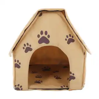 Walmart Foldable Dog BedCat House, Large Pet House, Home For Dog Cat Outdoors Brown offer