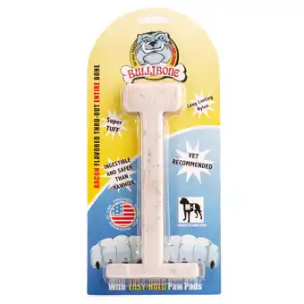 Walmart BULLIBONE Bacon Flavored Oral Care Dog Chew Toy, Large offer