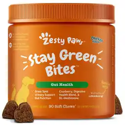 Walmart Stay Green Bites for Dogs, for Digestive & Urinary Support, Chicken 90ct offer
