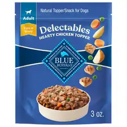 Walmart Blue Buffalo Delectables Natural Wet Dog Food Toppers, Tasty Chicken, 3-oz offer