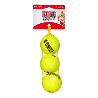Walmart Kong AirDog Squeakair Ball Pack, Medium, 3 Ct offer