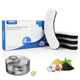 Walmart NPET Dog Water Fountain Replacement Filters for DF10 Dog Fountain(4pcs) offer