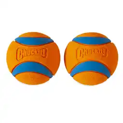 Walmart Chuckit! Ultra Ball Rubber Fetch Dog Toy, Small for Dogs up to 20 lb, Pack of 2, Multcolor offer