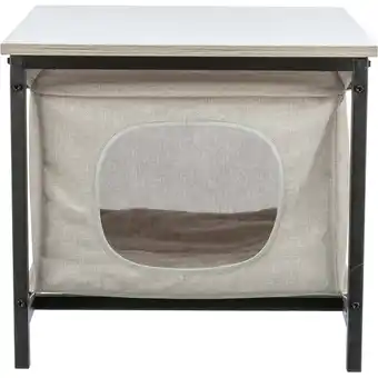 Walmart TRIXIE Emmie Indoor Cat Condo, Cat Bed Side Table, Cat Hideaway Cave with Cozy Cushion, Gray offer
