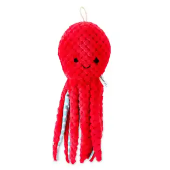 Walmart Vibrant Life Plush Dog Toys, Red Octopus, Medium Size 12-inch offer