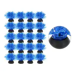 Walmart Vocoste 20 Pcs Aquarium Plants Decorations Artificial Aquatic Plant Blue offer